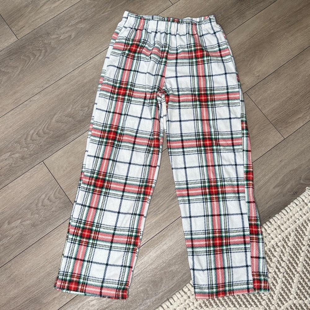 Cozy Fleece Christmas / Winter Plaid Pajamas - Size 10